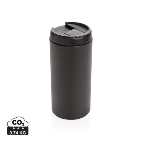 Metro is a 300ml tumbler where style is created from simplicity. A classic shape perfect for all your favourite beverages. Made with RCS (Recycled Claim Standard) certified recycled materials. RCS certification ensures a completely certified supply chain of the recycled materials. Total recycled content: 37% based on total item weight. BPA free. Capacity 300ml. Including FSC®-certified kraft packaging. Registered design®. Handwash only<br /><br />HoursHot: 2<br />HoursCold: 4