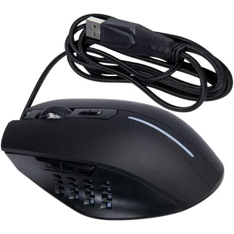 De muis bij uitstek voor serieuze gamers! Deze muis is ultrasnel en biedt betrouwbare prestaties voor een optimale game-ervaring. De muis heeft ingebouwd RGB-licht om een logo te laten opvallen wanneer de muis in gebruik is. Ergonomisch ontwerp dat perfect in de handpalm past en geweldige ondersteuning biedt voor lange gamesessies. 4 verschillende DPI-instellingen (1200/1600/2400/3600) voor alle gevoeligheidsvereisten. Geleverd in een geschenkverpakking van duurzaam materiaal.