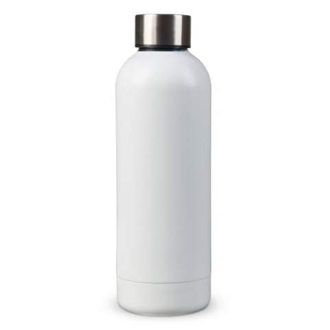 Double wall, vacuum insulated bottle, perfect for keeping drinks cool/warm for a long time. The bottle is 100% leak-proof. Cold drinks stay cool for up to 24 hours and hot drinks hot for up to 12 hours. This bottle is available in matte colours. Comes packaged in a gift box.