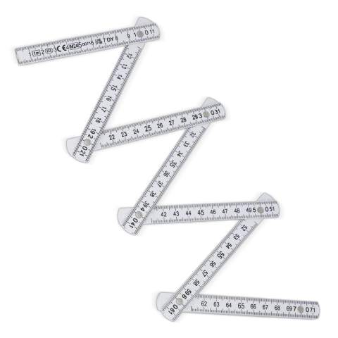 Règle pliable calibrée d'une longueur totale de 1m. Idéale pour effectuer des mesures précises, elle se plie proprement pour faciliter son rangement et son transport. Durable et pratique pour un usage quotidien.
