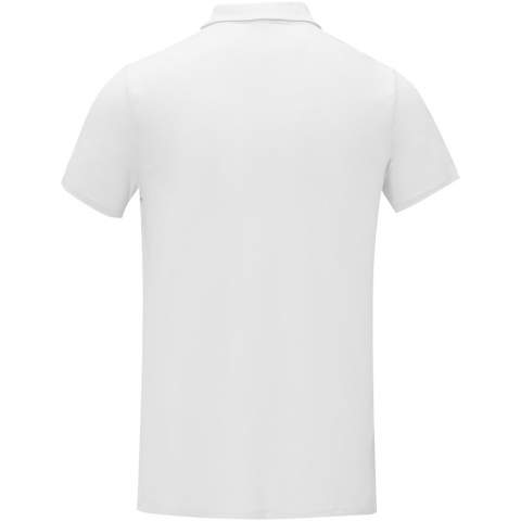 The Deimos short sleeve men's cool fit polo offers unbeatable comfort with its lightweight 105 g/m² polyester mesh fabric. Its cool fit design ensures breathability and moisture-wicking properties, keeping you dry all day. Designed with functionality in mind, the forward side seam and narrow flatlock stitching details enhance flexibility and provide a modern athletic look. Additionally, the interior custom branding options allow personalised branding or customisation inside the polo. Whether going to the tennis court or hitting the gym, the Deimos polo keeps up with your active lifestyle while bringing both comfort and style.
