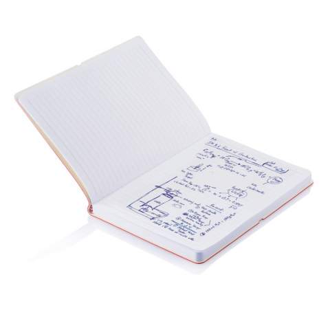Carnet de notes A5 avec couverture en Soft PU avec 96 feuilles/192 pages de 80g/m²  avec lignes noires.