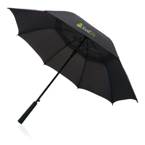 Parapluie tempête 23 pouces Swiss Peak AWARE™ Tornado en rPET pongé 190T. Son ouverture automatique/fermeture manuelle et son système coupe-vent offrent facilité d'utilisation et fiabilité. Avec un manche en métal et une armature en fibre de verre, ce parapluie est solide et durable. La poignée droite en caoutchouc ABS offre une prise en main confortable, et il est livré dans une boîte cadeau Swiss Peak FSC kraft. Avec le traceur AWARE™ qui valide l'utilisation authentique de matériaux recyclés. 2% des recettes de chaque produit Aware™ vendu seront reversés à Water.org.<br /><br />UmbrellaMechanism: Ouvrir automatiquement, fermer manuellement<br />IsStormproof: true