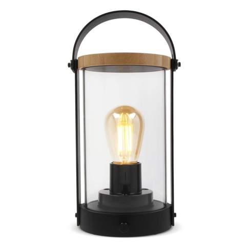 Voici la lanterne Edison en bambou. Durable, élégante et efficace. Rechargeable, avec variateur tactile et respectueuse de l'environnement. Illuminez votre espace de manière responsable.