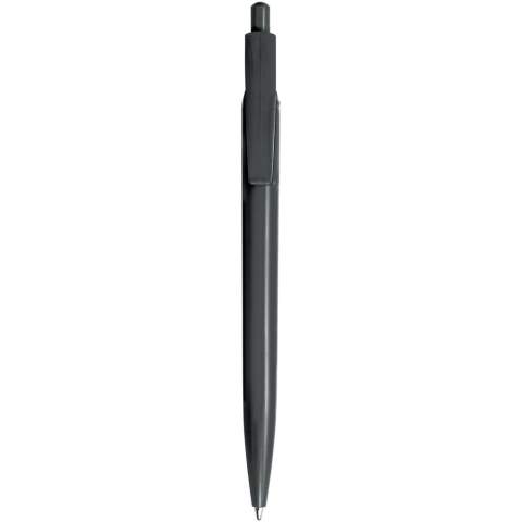 Click action ballpoint pen produced with recycled PET coming from post-consumer water and soda bottles (except for the refill and the spring). One bottle of 500 ml is used to produce one ballpoint pen. Includes a European X20 refill with documental ink and a writing length of approximately 2000 metres. Also available with a black ink refill (107722). Made in Italy.