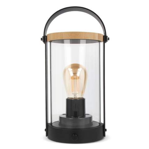 Voici la lanterne Edison en bambou. Durable, élégante et efficace. Rechargeable, avec variateur tactile et respectueuse de l'environnement. Illuminez votre espace de manière responsable.