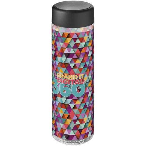 Single-wall water bottle with sleek design, made from fully recyclable material. Features a secure screw cap. Volume capacity is 850 ml. Made in the UK. Packed in a home-compostable bag. Mix and match colours to create your perfect colour bottle. BPA-free.