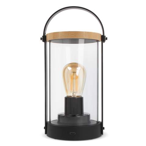 Voici la lanterne Edison en bambou. Durable, élégante et efficace. Rechargeable, avec variateur tactile et respectueuse de l'environnement. Illuminez votre espace de manière responsable.