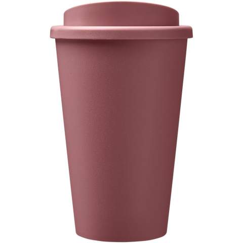 Gobelet avec isolation à double paroi avec couvercle à visser et capacité de 350 ml. Contient 25 % de plastique dérivé de la canne à sucre. Cette source renouvelable absorbe le dioxyde de carbone et est un sous-produit de l’industrie sucrière. L'utilisation de la canne à sucre permet de réduire la quantité de pétrole utilisée dans la fabrication de chaque gobelet. Le gobelet est 100 % recyclable et emballé dans un sac en plastique PE recyclé. Fabriqué au Royaume-Uni. Sans BPA. Conforme à la norme EN12875-1. Peut aller au lave-vaisselle et au micro-ondes.