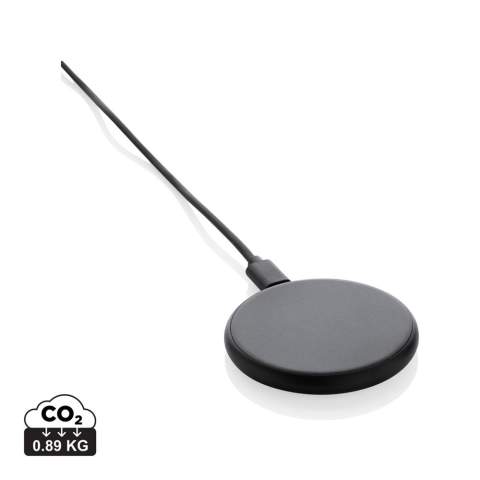 Unique design 15W magnetic wireless charger that gives you the option to charge either your mobile device, earbuds or iWatch.  Simply click them on and start charging. Made with recycled ABS and recycled TPE. Total recycled content: 35% based on total item weight. RCS certification ensures a completely certified supply chain of the recycled materials. Including 120 cm USB A to USB C charging cable made from RCS certified recycled TPE. Packed in FSC® packaging. PVC Free. Output 9V.2.2A Output watch: 9V/0.4A, Output earbuds: 9V/0.5A. Input 9V/3A.<br /><br />WirelessCharging: true<br />PVC free: true