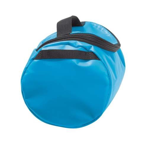 Handy toiletry bag made of sturdy material. The bag is completely lined and has mesh pockets inside.