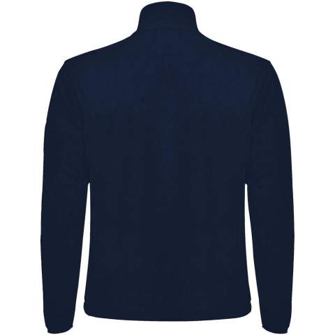 Veste en micropolaire pour un usage quotidien, avec col montant, manches longues et lizeré contrasté. Poche avec fermeture zippée contrastée sur la manche gauche et fermeture zippéecontrastée sur le devant. Coutures latérales et poitrine. Coudières ton sur ton.       