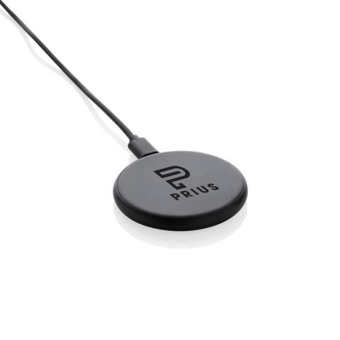 Unique design 15W magnetic wireless charger that gives you the option to charge either your mobile device, earbuds or iWatch.  Simply click them on and start charging. Made with recycled ABS and recycled TPE. Total recycled content: 35% based on total item weight. RCS certification ensures a completely certified supply chain of the recycled materials. Including 120 cm USB A to USB C charging cable made from RCS certified recycled TPE. Packed in FSC® packaging. PVC Free. Output 9V.2.2A Output watch: 9V/0.4A, Output earbuds: 9V/0.5A. Input 9V/3A.<br /><br />WirelessCharging: true<br />PVC free: true