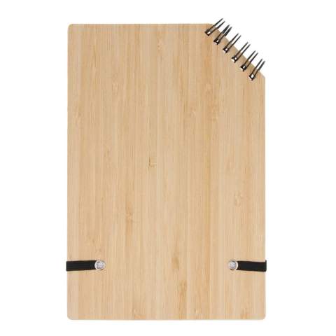 Verbeter je notities met ons A5 Bamboo notitieboek met hoekbinding. Dit milieuvriendelijke meesterwerk is zorgvuldig gemaakt van duurzaam bamboe en heeft een unieke hoekband voor extra stijl.