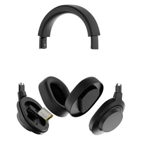 Une qualité sonore incroyable, un concept durable et reparable se rencontrent dans le casque audio Irvine. Irvine est un casque haut de gamme conçu pour durer plus longtemps que votre casque ordinaire. Avec une réparation facile, vous pouvez facilement remplacer les coussinets, l'arceau et même la batterie si nécessaire.  Avec technologie ANC qui peut se désactiver en un simple clic. Équipé de 5 microphones ENC et d'une assistance vocale pour améliorer encore plus la qualité des appels. Mode double connection pour se connecter à plusieurs appareils à la fois. Durée d'autonomie de 40 heures  avec une seule charge. Les écouteurs sont fabriqués en plastique PC recyclée. Contenu recyclé total: 32 % sur la base du poids total de l'article. La certification RCS garantit une chaîne d'approvisionnement entièrement certifiée pour les matériaux recyclés. Sans PVC. Emballé dans un emballage réduit en plastique.<br /><br />PVC free: true