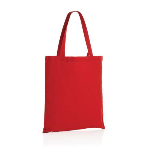Eine wahre Geschichte über Nachhaltigkeit! Diese vielseitige 145gr recycelte Baumwolltasche wurde mit AWARE™ Tracer hergestellt. Mit AWARE™ wird die Verwendung von echten recycelten Gewebematerialien ( 70% rCotton und 30% rPET) sowie die Angaben zur Wasserreduzierung durch disruptive physische Tracer und Blockchain-Technologie garantiert. Sparen Sie Wasser und verwenden Sie echte recycelte Stoffe. Mit dieser Tasche sparen Sie bereits 465 Liter Wasser. Weiterhin werden 2% des Erlöses jedes verkauften Impact-Produkts an Water.org gespendet. Die Wassereinsparungen basieren auf Zahlen im Vergleich zu herkömmlichen Fasern. Diese berechnete Angabe basiert auf zuverlässigen Ökobilanzdaten, die von Textile Exchange in ihren Material Snapshots 2016 veröffentlicht wurden.<br /><br />PVC free: true