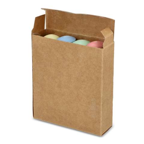 This set includes 4 pieces of chalk in a kraft box. Perfect for drawing on sidewalks, chalkboards, or other surfaces, it’s ideal for kids and adults alike. Pair it with eco digital print for a sustainable option that’s both fun and environmentally conscious, making it a thoughtful choice for any artist.