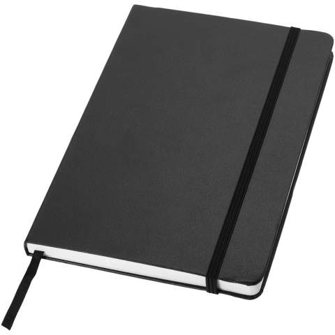 Ce carnet de notes cartonné au design classique exclusif (A5) avec fermeture élastique et 80 feuilles (80 g) de papier ligné est idéal pour l'écriture et le partage de notes. Dispose d'une poche extensible à l'arrière pour garder de petits notes. Avec présentation dans étui cadeau Journalbooks.
