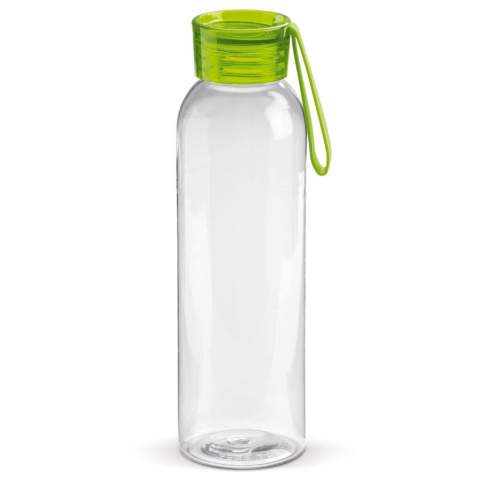 Bouteille transparente disponible en plusieurs couleurs. Capacité 600ml. Très pratique lors de vos différentes séances de sport. Avec sa poignée la bouteille est très facile à transporter.