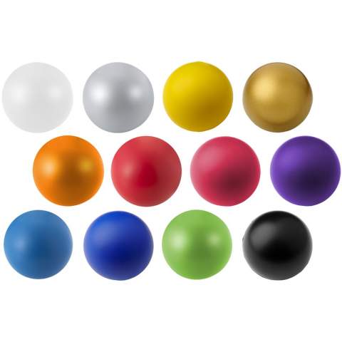 Bounce, throw or squeeze this round stress ball. Stress relievers vary slightly in density, colour, size and weight due to mold process which may prevent precise and uniform imprint. Imprint may break up. No half-tones.