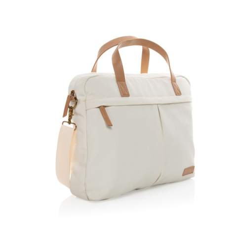 Maak het dagelijkse woon-werkverkeer een beetje makkelijker en een stuk stijlvoller met deze 16oz. laptoptas van gerecycled canvas. Deze tas heeft een gewatteerd 15,6-inch laptopvak en een ruim voor- en achtervak voor je andere dagelijkse benodigdheden. 2% van de opbrengst van elk verkocht Impact-product wordt gedoneerd aan Water.org. Samenstelling 60% gerecycled katoen en 40% gerecycled polyester Voering van 150D gerecycled polyester.<br /><br />FitsLaptopTabletSizeInches: 15.6<br />PVC free: true