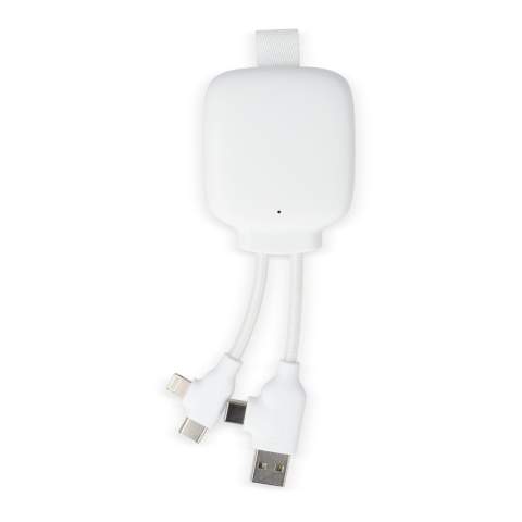 Diese 3000-mAh-Powerbank zeichnet sich durch ein kompaktes und leichtes Design aus, was sie zum perfekten Reisezubehör macht. Mit einem integrierten dualen Eingangsanschluss, der sowohl mit USB-A- als auch mit USB-Typ-C-Anschlüssen kompatibel ist, und einem dualen Ladekabel, das sowohl Lightning- als auch Typ-C-Geräte unterstützt, ist sie unglaublich vielseitig. Diese Powerbank ist nicht nur effizient, sondern auch umweltbewusst.