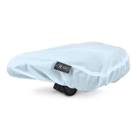 Protège-selle en R-PET. Housse de selle de vélo facile à utiliser et grâce à la fermeture élastique, elle s'adapte à la plupart des selles.