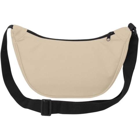 Modische und wasserabweisende Gürteltasche aus recyceltem Polyester. Sie verfügt über ein geräumiges Hauptfach mit einer Reißverschlusstasche im Inneren, in der alltägliche Gegenstände und Wertgegenstände sicher verstaut werden können. Mit ihren verstellbaren, hochwertigen Schulterriemen ist die Byron Gürteltasche eine perfekte Tasche für den täglichen Gebrauch. PVC frei. 