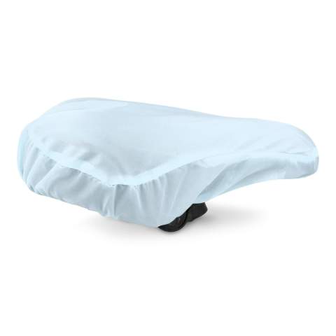 Protège-selle en R-PET. Housse de selle de vélo facile à utiliser et grâce à la fermeture élastique, elle s'adapte à la plupart des selles.