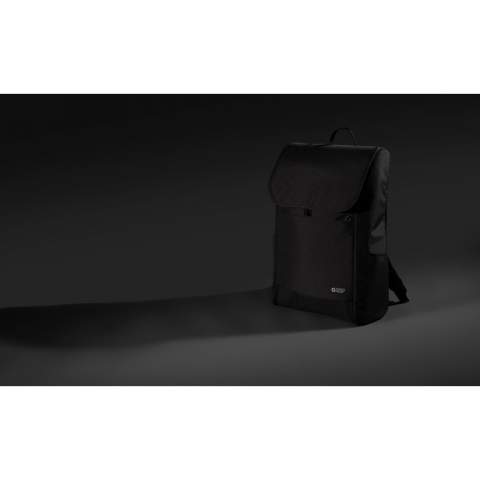 This AWARE™ RPET all over zipper 15.6" backpack is the ultimate choice for those who prioritise both style and sustainability. This backpack features a unique all over zipper design making it easy to pack and store when not in use. It's equipped with a spacious main compartment that can accommodate a 15.6" laptop, along with multiple pockets to keep your essentials organised. Made with 100% recycled polyester. With AWARE™ tracer that validates the genuine use of recycled materials.  2% of proceeds of each AWARE™ product sold will be donated to Water.org.<br /><br />FitsLaptopTabletSizeInches: 15.0<br />PVC free: true