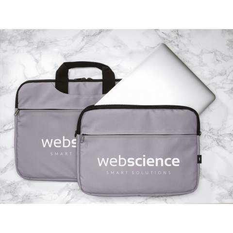WoW! Sturdy 15.6-inch laptop case with handles, made from 600D RPET polyester (made from recycled PET bottles). The spacious, padded main compartment has a zip closure and foam to protect your laptop from damage. This case also has front and back storage compartments.
