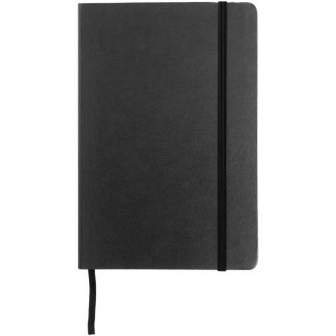 Ce carnet de notes cartonné au design classique exclusif (A5) avec fermeture élastique et 80 feuilles (80 g) de papier ligné est idéal pour l'écriture et le partage de notes. Dispose d'une poche extensible à l'arrière pour garder de petits notes. Avec présentation dans étui cadeau Journalbooks.