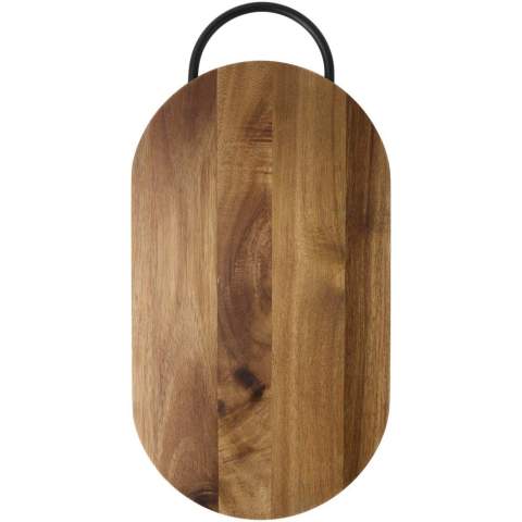 This chopping board with handle is both durable and stylish, crafted from high-quality acacia wood. The natural wood grain adds a rustic touch to your kitchen, while the ergonomic handle provides easy manoeuvrability. Perfect for chopping, slicing, and serving, this board is a versatile and functional addition to any kitchen.