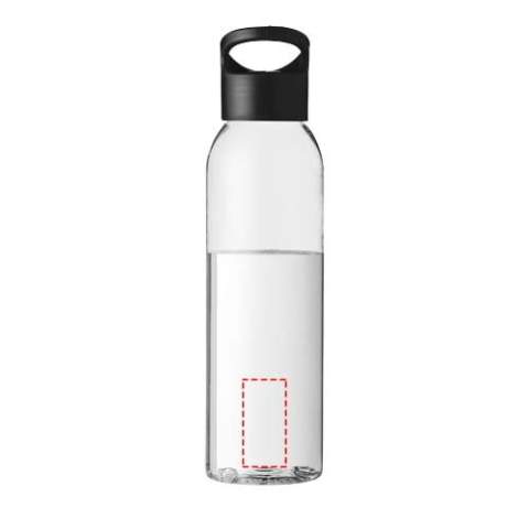 La bouteille de sport transparente Sky colour-pop est fabriquée en Eastman Tritan™, ce qui en fait une bouteille sans BPA, légère, durable et résistante aux chocs. La bouteille est à paroi unique, contient 650 ml de liquide et elle se glisse dans la poche latérale de la plupart des sacs à dos, ainsi que dans la plupart des porte-gobelets de voiture. Le couvercle à visser s'ouvre et se ferme facilement, et il est doté d'une poignée de transport intégrée. 