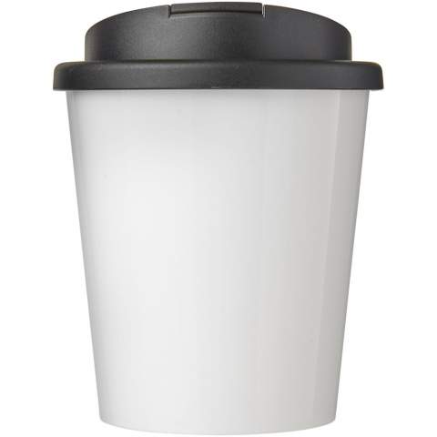 Double-wall insulated tumbler with a secure twist-on spill-proof lid. The outer layer of the tumbler is made from recycled plastic. The lid clips closed to better prevent spillages, and is manufactured without silicone for a fully recyclable mug. Tumbler features a full colour wraparound design, moulded into the product, making it long lasting and durable. Volume capacity is 250 ml. EN12875-1 compliant, dishwasher safe and microwave safe. You can mix and match colours to create your perfect mug, contact us for additional colour options. Made in the UK. BPA-free.