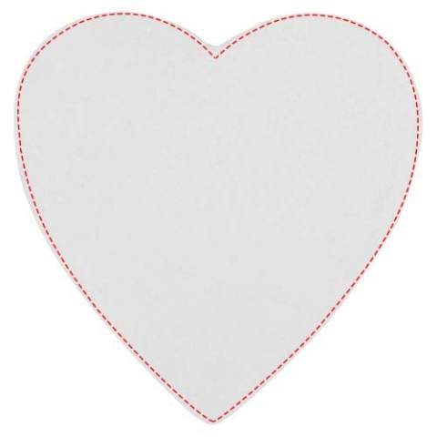 Toon wat liefde met deze hartvormige Sticky-Mate® sticky notes. Bevat 50 vellen gerecycled papier van 80 g/m2. Op elk vel is een full colour afdruk mogelijk. 