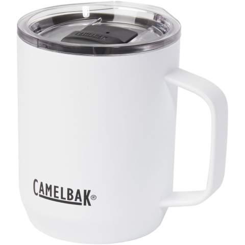 Der aus doppelwandigem, vakuumisoliertem Edelstahl gefertigte Campingbecher Horizon mit 350 ml Fassungsvermögen hält Ihre Getränke 4 Stunden lang heiß oder 6 Stunden lang kalt. Der Tri-Mode-Deckel mit Überlaufschutz sorgt für Durchflusskontrolle. Die robuste Pulverbeschichtung und das trendige Design verhindern die Bildung von Kondenswasser an der Außenseite des Bechers. Breite Öffnung für einfaches Reinigen und Befüllen. Lebenslange Garantie auf Herstellungsfehler. Rutschfester Silikonboden. BPA-, BPS- und BPF-frei.