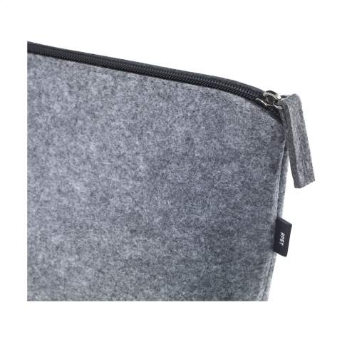 WoW! Multifunction 'Bag-in-Bag' accessory made from RPET felt. This felt comes from recycled PET bottles and recycled textiles. With zip. Ideal organizer for keeping individual items together. GRS-certified. Total recycled material: 85%.