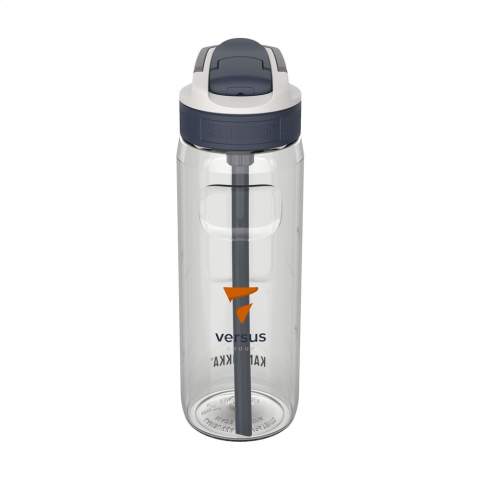 Gebruiksvriendelijke waterfles van het merk Kambukka®. Dankzij de Spout dop met drinktuit en het gebogen rietje hoef je je hoofd niet te kantelen om de fles leeg te drinken. Veilig tijdens het rijden en gemakkelijk tijdens het sporten. Gesloten wordt de drinktuit beschermd tegen vuil. • Van helder en geurloos Tritan™ Renew - 50% gecertificeerd gerecycled materiaal • excellente kwaliteit • BPA-vrij • universele dop: past ook op andere Kambukka® drinkflessen • de fles en het deksel zijn vaatwasserbestendig - voor behoud van de opdruk wordt met de hand afwassen aanbevolen • 100% lekvrij • inhoud 750 ml.     VOORRAAD INFORMATIE: Tot 1.000 stuks beschikbaar binnen 10 werkdagen. Uitzonderingen voorbehouden.