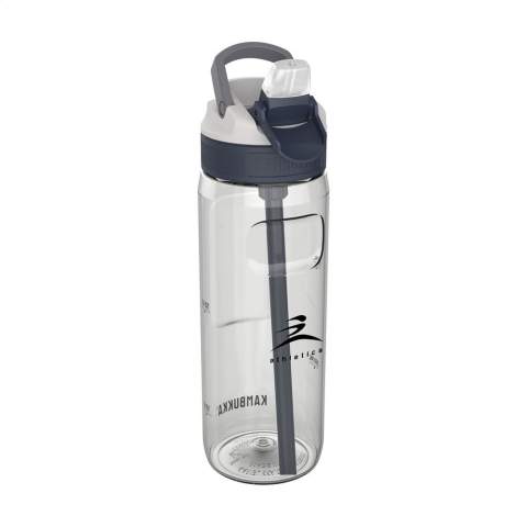 Gebruiksvriendelijke waterfles van het merk Kambukka®. Dankzij de Spout dop met drinktuit en het gebogen rietje hoef je je hoofd niet te kantelen om de fles leeg te drinken. Veilig tijdens het rijden en gemakkelijk tijdens het sporten. Gesloten wordt de drinktuit beschermd tegen vuil. • Van helder en geurloos Tritan™ Renew - 50% gecertificeerd gerecycled materiaal • excellente kwaliteit • BPA-vrij • universele dop: past ook op andere Kambukka® drinkflessen • de fles en het deksel zijn vaatwasserbestendig - voor behoud van de opdruk wordt met de hand afwassen aanbevolen • 100% lekvrij • inhoud 750 ml.     VOORRAAD INFORMATIE: Tot 1.000 stuks beschikbaar binnen 10 werkdagen. Uitzonderingen voorbehouden.