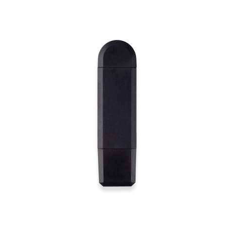 Transfer all your files from your phone or other device to SD-cards with this card reader. SD-cards are not included.