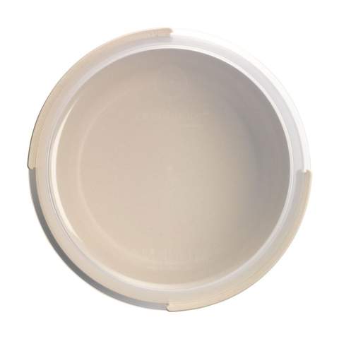 Handy plastic bowl from the Circulware brand. 100% recyclable. Can be used for poke bowls, salads, curries and other delicacies. Can be closed with the accompanying lid (not airtight and not leak-proof). Stackable, therefore saving space. A smart choice when it comes to replacing disposable containers for take away food. Not suitable for the freezer. Microwave and dishwasher safe. Washing by hand is recommended to preserve the imprint. Capacity 1,200 ml.