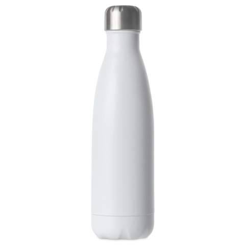 Sagaform's meest stijlvolle fles in het zwart. De geavanceerde vacuümconstructie heeft twee stalen wanden en een koperen coating om superieure isolatie te bieden zonder dat er condensatie plaatsvindt. De fles kan dranken tot 24 uur ijskoud of tot 12 uur warm houden.
