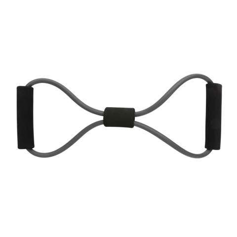 Bande d'exercice en forme de 8 est un excellent outil de fitness. Renforcez vos muscles avec cette bande d'exercice compacte et pratique ! Facile à transporter et à glisser dans n'importe quel sac. Manuel avec des exercices pour que vous puissiez commencer à vous entraîner inclus ! Livré dans une pochette pratique.