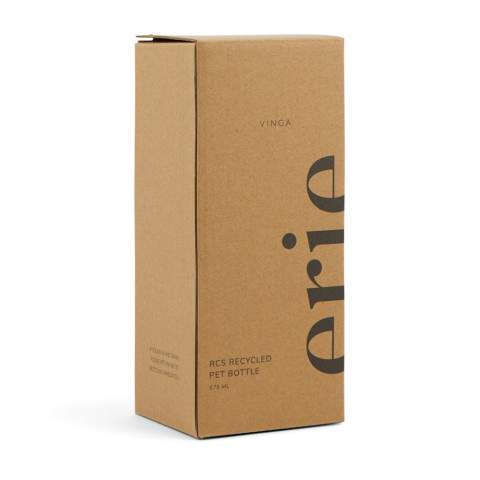 Our unique cone-shaped drinkware, designed for style and comfort, features a grip-friendly lid and an ergonomic shape for an easy hold. The RCS-certified recycled PET body showcases a commitment to responsible material sourcing, with 66% recycled content based on the overall product weight. The innovative design provides increased stability and a visually appealing look. This practical drinkware solution appeals to those who value smart design and a mindful approach to materials. Cold drinks only. Handwash only. Including FSC®-certified kraft packaging.