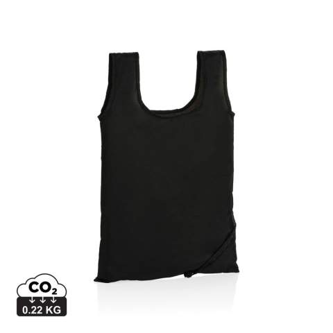 Pas de greenwashing, mais une histoire vraie sur la durabilité ! Ce sac pliable Impact en 190T rPET est fabriqué avec la technologie de traçabilité AWARE™. Avec AWARE™, l'utilisation de véritables matériaux textiles recyclés et les allégations d'impact sur la réduction de l'eau sont garanties, en utilisant le traceur physique perturbateur d'AWARE et la technologie blockchain. Économisez de l'eau et utilisez de véritables tissus recyclés. 2 % des recettes de chaque produit Impact vendu seront reversés à Water.org. Ce sac a réutilisé 3,8 bouteilles PET (500 ml). Le calcul d'économie d'eau est basé sur des données ACV fiables telles que publiées par Textile Exchange dans leurs Material Snapshots 2016.<br /><br />PVC free: true