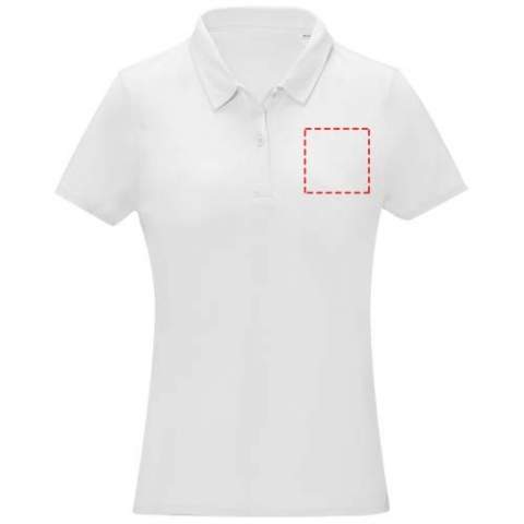 The Deimos short sleeve women's cool fit polo offers unbeatable comfort with its lightweight 105 g/m² polyester mesh fabric. Its cool fit design ensures breathability and moisture-wicking properties, keeping you dry all day. Designed with functionality in mind, the forward side seam and narrow flatlock stitching details enhance flexibility and provide a modern athletic look. Additionally, the interior custom branding options allow personalised branding or customisation inside the polo. Whether going to the tennis court or hitting the gym, the Deimos polo keeps up with your active lifestyle while bringing both comfort and style. This polo is designed with a fitted shape for a feminine look.