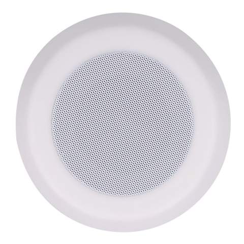 Beleuchten Sie Ihre Umgebung, bewerben Sie Ihre Marke und hören Sie Ihre Lieblingsmusik. Diese modische 3-in-1-Lampe mit Stimmungslicht und Lautsprecher wird über eine Touch-Steuerung bedient und verfügt über mehrere voreingestellte Lichtmodi. Die Beleuchtung besteht aus dimmbarem LED-Licht in 7 verschiedenen Farben. Batterielebensdauer: Licht nur 8-10 Stunden, Lautsprecher nur 2-4 Stunden, Licht und Lautsprecher 2-3 Stunden.