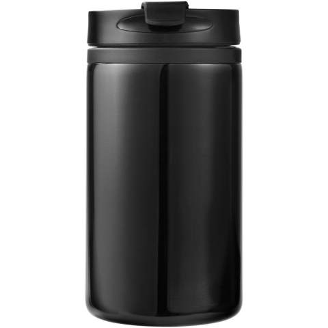 The Mojave 250 ml insulated tumbler keeps hot drinks warm for a longer period. Thanks to its solid but sleek design, any logo placed on this tumbler catches the eye. The combination of PP plastic and stainless steel makes the Mojave a strong tumbler that resists corrosion and is easy to clean. The twist-on lid ensures smooth opening and closing of the tumbler, and makes the beverage easy to drink.
