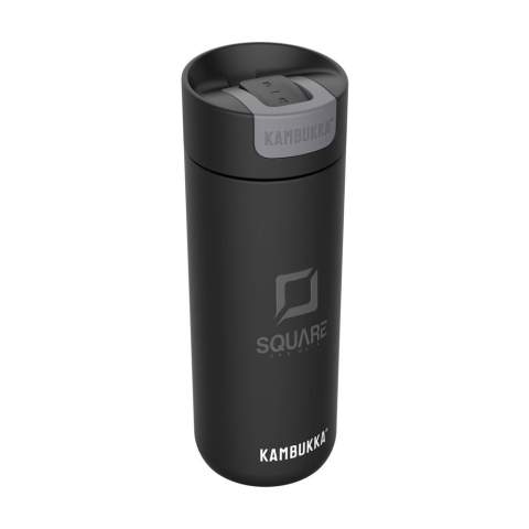 Vacuum insulated 18/8 stainless steel thermo bottle made by Kambukka®. An intelligent, simple and sleek design that suits everyone. • Handy Switch lid with 2 positions: open and closed, for optimal ease of use and an intelligent design that prevents leaks • excellent quality • keeps drinks hot for up to 9 hours and cold for up to 18 hours • easy to clean thanks to Snapclean®: just pinch and pull to remove the inner, dishwasher-safe mechanism • universal lid: also fits on other Kambukka® drinking bottles • the lid is dishwasher-safe - wash the cup by hand • capacity 500 ml.      STOCK AVAILABILITY: Up to 1000 pcs accessible within 10 working days plus standard lead-time. Subject to availability.